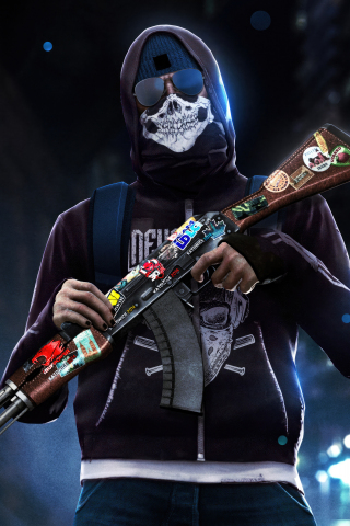Counter-Strike, man with gun, 240x320 wallpaper