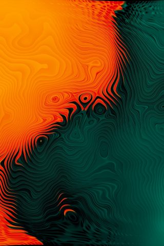 Orange-green match, abstract, 240x320 wallpaper