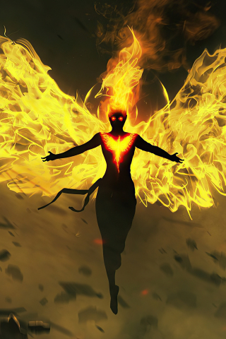 X-Men: Dark Phoenix, movie, artwork, 240x320 wallpaper