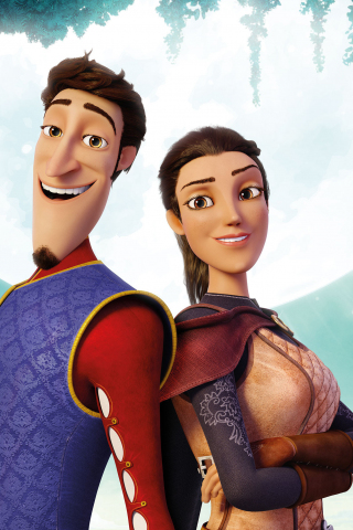 Charming, couple, animated movie, 2018, 240x320 wallpaper