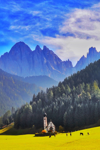 Dolomites, Italy, landscape, mountains, 240x320 wallpaper