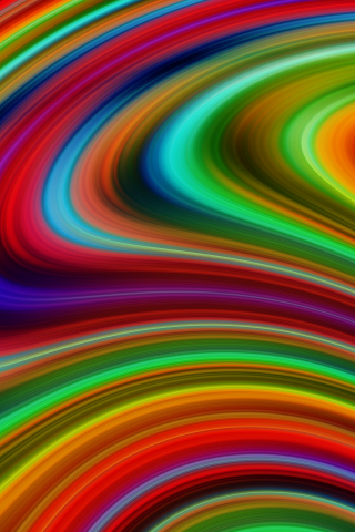 Stains, paint, wavy, colorful curves, 240x320 wallpaper