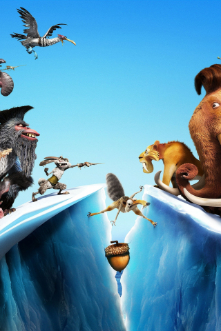 Ice Age: Continental Drift, movie, animation, 240x320 wallpaper