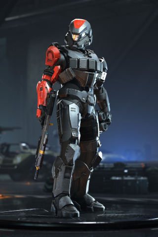 Soldier's suit, Halo Infinite, 2021, 240x320 wallpaper