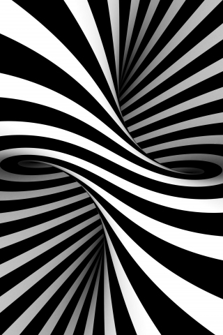 Download bw, black-white, stripes, optical illusion, art 240x320 ...