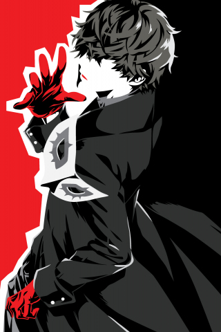 Download 240x320 Wallpaper Akira Kurusu Protagonist Persona 5