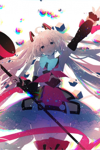 Loud speaker, anime girl, Hatsune Miku, 240x320 wallpaper