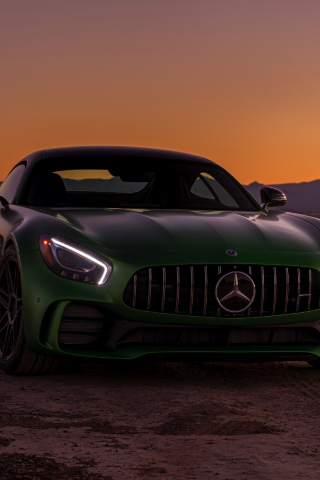 The Mercedes-AMG GT R, sports car, front, 240x320 wallpaper