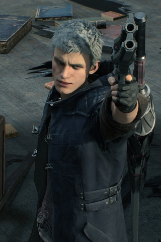 Devil May Cry 5, video game, Nero, 240x320 wallpaper