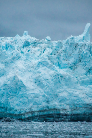 Blue iceberg, glacier, nature, 240x320 wallpaper