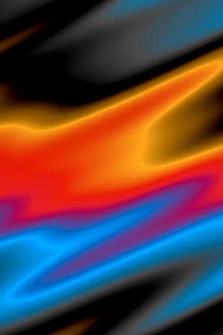 Abstract, colorful wavy and blurry surface, 240x320 wallpaper