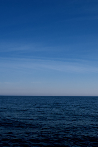 Blue, sunny day, Baltic Sea, calm, 240x320 wallpaper