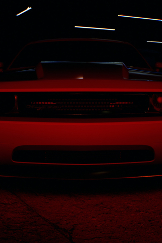 Headlight, dodge challenger, video game, Need for speed, 240x320 wallpaper