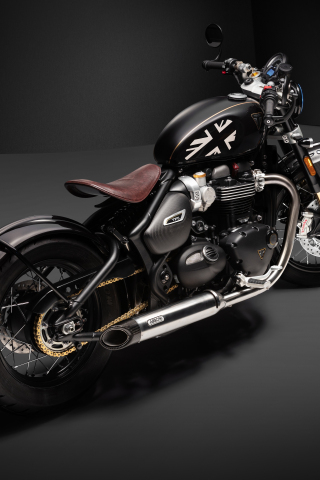 Triumph Bonneville Bobber TFC, 2020 motorcycle, 240x320 wallpaper