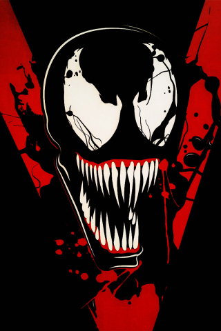 Venom, 2018 movie, poster, villain, marvel, 240x320 wallpaper