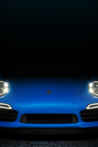 Porsche, blue, Porsche 911, car, 240x320 wallpaper
