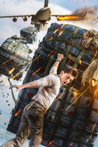 Movie 2022, Uncharted, Tom Holland, 240x320 wallpaper