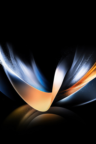 Samsung Galaxy Z Fold, stock, curves shapes, abstract, minimal, 240x320 wallpaper