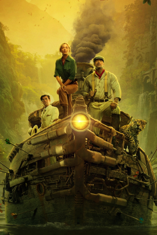 Movie, fantasy movie, Jungle Cruise, 2020, 240x320 wallpaper