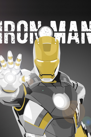 Iron man, superhero, artwork, 240x320 wallpaper