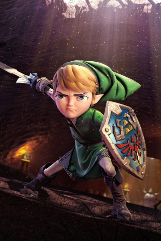 Video game, The Legend of Zelda, Link, the warrior, 240x320 wallpaper