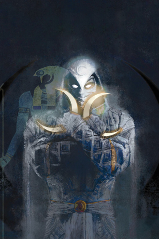 Moon Knight, Empire Cover, Marvel series, art, 240x320 wallpaper