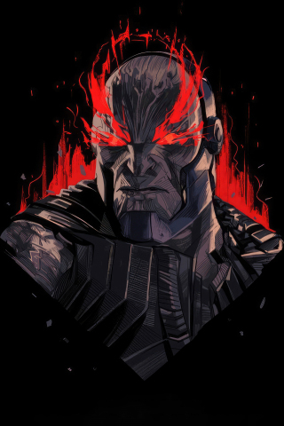 Darkseid, enemy of Justice League, dark, 240x320 wallpaper