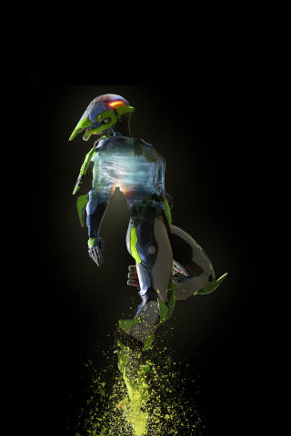 Download wallpaper 240x320 green armor suit, anthem, minimal, game, old  mobile, cell phone, smartphone, 240x320 hd image background, 18654