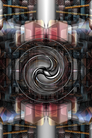 Spiral, black, abstraction, pattern, 240x320 wallpaper