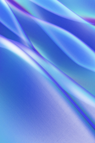 Abstract, flow, waves, neon, blue, surface, digital art, 240x320 wallpaper