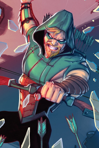 Comics, archer, Green Arrow, 240x320 wallpaper