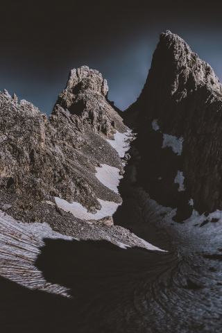Mountains, Obereggen, landscape, valley, Italy, 240x320 wallpaper