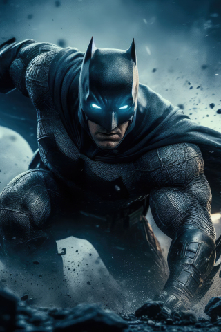 Batman in the Gotham city, battle with villains, movie, 240x320 wallpaper