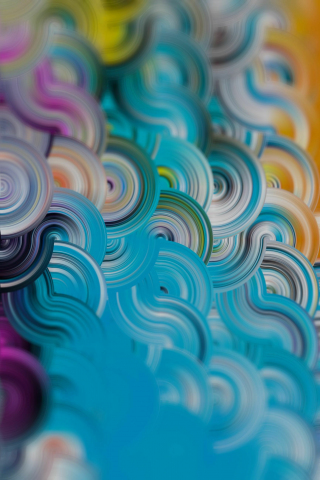 Abstract, pattern, colorful and wavy, 240x320 wallpaper