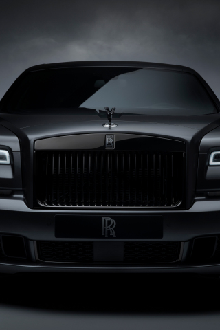 Rolls-Royce Ghost Black Badge, front, 2019, 240x320 wallpaper
