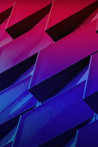 Architecture, pink blue grids, surface, neon, 240x320 wallpaper