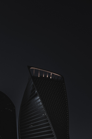 Dark, building, night, 240x320 wallpaper