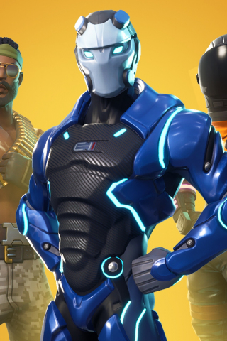 Fortnite, famous, online video game, skin characters, 240x320 wallpaper