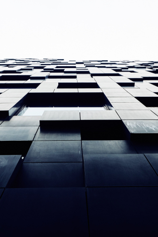 Cubical, surface, building, facade, 240x320 wallpaper