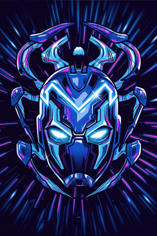 Blue Beetle's logo, minimal, 240x320 wallpaper