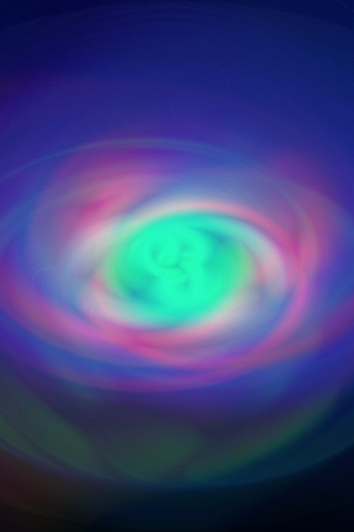 Minimal, glowing swirl, colorful, abstract, 240x320 wallpaper