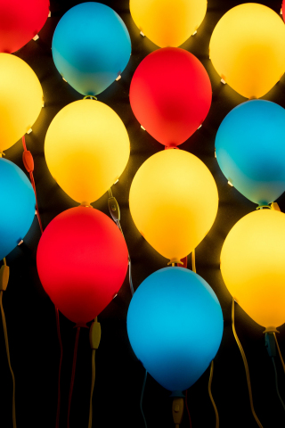 Colorful, balloons, party, 240x320 wallpaper