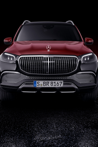 Ultra Luxury car, Mercedes-Maybach GLS 600, 2019, 240x320 wallpaper