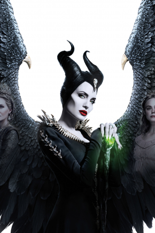 Movie, fantasy movie, witch, Maleficent: Mistress of Evil, 240x320 wallpaper