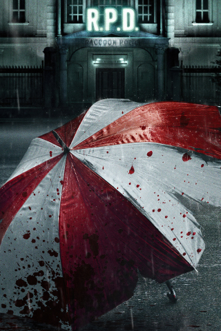 2021 movie, Resident Evil: Welcome to Raccoon City, Horror/Action movie, 240x320 wallpaper