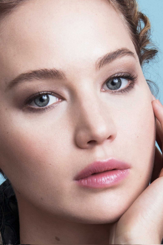 Jennifer Lawrence, beautiful, face, 2018, 240x320 wallpaper