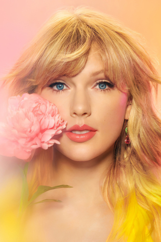 Taylor Swift, blonde singer, Apple music, 2020, 240x320 wallpaper