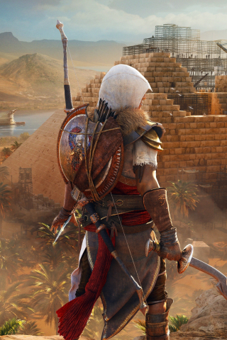 Assassin's Creed: Origins, the hidden ones, video game, 240x320 wallpaper