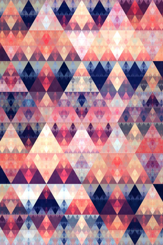 Triangles, abstract, digital art, 240x320 wallpaper