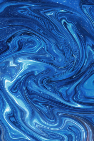 Abstract, blue liquid mixture, pattern, 240x320 wallpaper